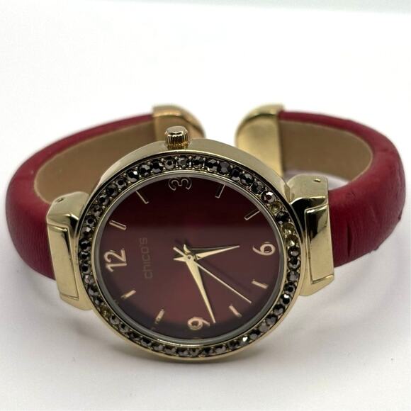 Vintage Gold & Red Chico's Watch - Picture 3 of 3